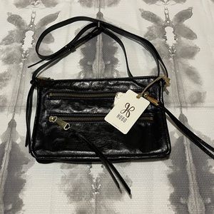 Nwt Women’s Hobo International Leather Crossbody Bag Purse, Mission, Black